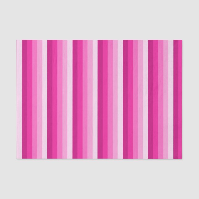 Papel De Seda Bandas de sombra rosadas calientes (Anverso)