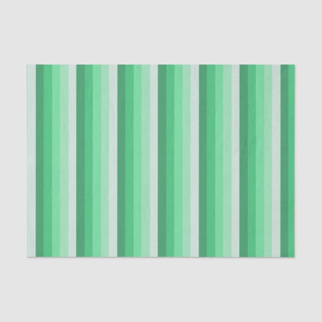 Papel De Seda Bandas de sombra verdes (Anverso)