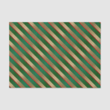 Bandas diagonales doradas, verdes y rojas