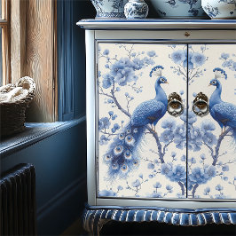 Papel De Seda Bandas Florales Izquierdas Desconexión De Pavo Rea