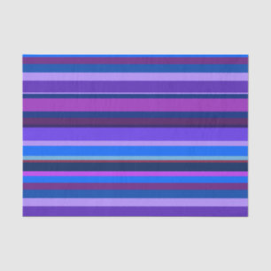 Papel De Seda Bandas horizontales azules y violetas
