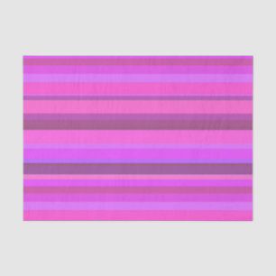 Papel De Seda Bandas horizontales rosadas