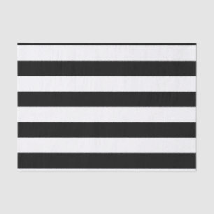 Papel De Seda Bandas negras y blancas horizontales