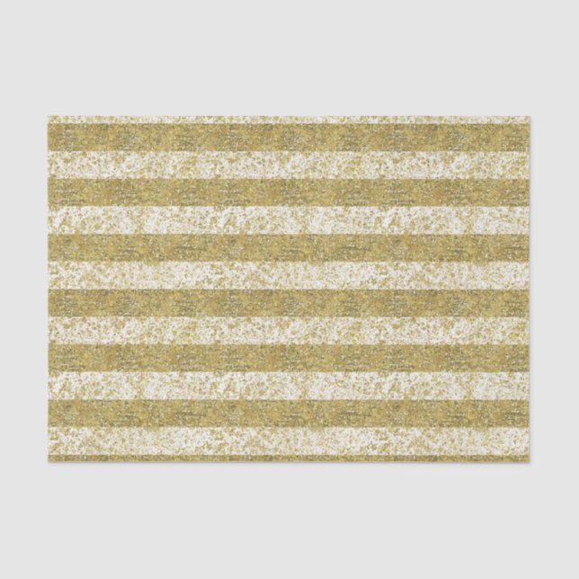 Papel De Seda Bandas Purpurinas de Faux de oro (Anverso)