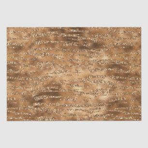 Papel De Seda Bandas Purpurinas Gold Brown