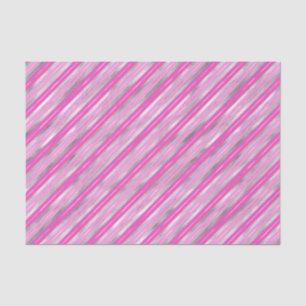 Papel De Seda Bandas rosadas y plateadas calientes