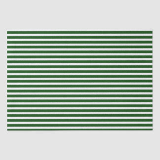 Papel De Seda Bandas verdes y blancas