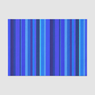 Papel De Seda Bandas verticales azules