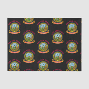 PAPEL DE SEDA BANDEIRA DO ESTADO DE IDAHO CROSSROADS