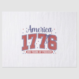 Papel De Seda Bandera Americana 4 de Julio Vintage 250 Años 1776