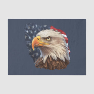 Papel De Seda Bandera americana águila calva