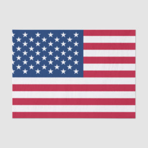 Papel De Seda Bandera americana clásica