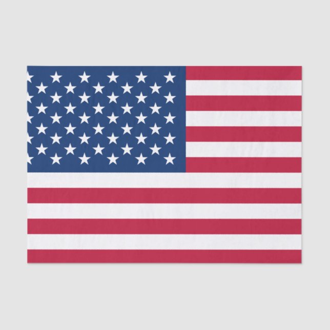 Papel De Seda Bandera americana clásica (Anverso)
