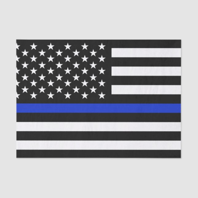 Papel De Seda Bandera americana fina de Blue Line (Anverso)