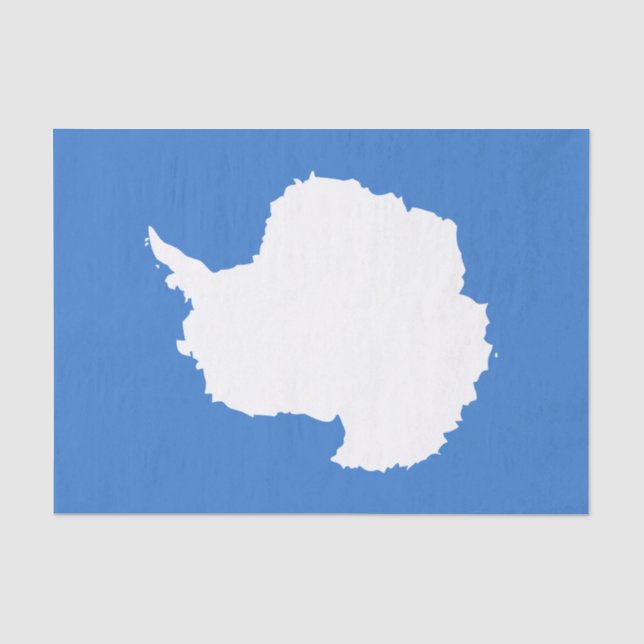 Papel De Seda Bandera antártica patriótica (Anverso)
