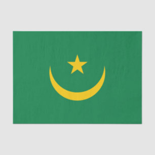 Papel De Seda Bandera antigua de Mauritania