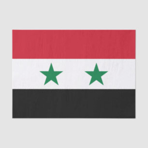 Papel De Seda Bandera antigua de Siria