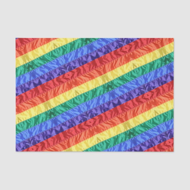 Papel De Seda Bandera arcoiris rainbow strillos orgullo gay LGBT (Anverso)