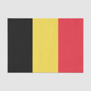Papel De Seda Bandera belga patriótica