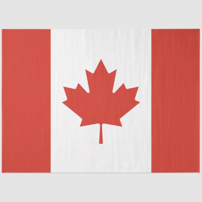 Papel De Seda Bandera canadiense (hoja de arce) (Canadá) (Anverso)