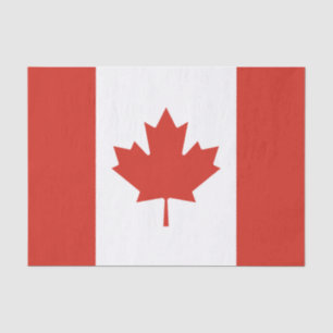 Papel De Seda Bandera canadiense patriota