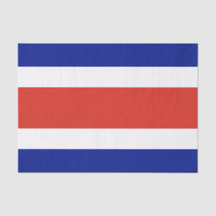 Papel De Seda Bandera Civil de Costa Rica