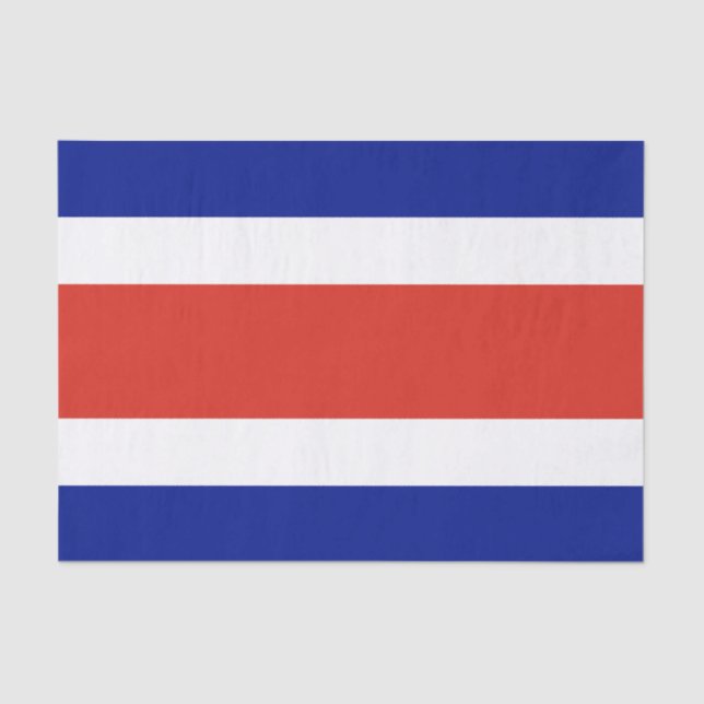 Papel De Seda Bandera Civil de Costa Rica (Anverso)