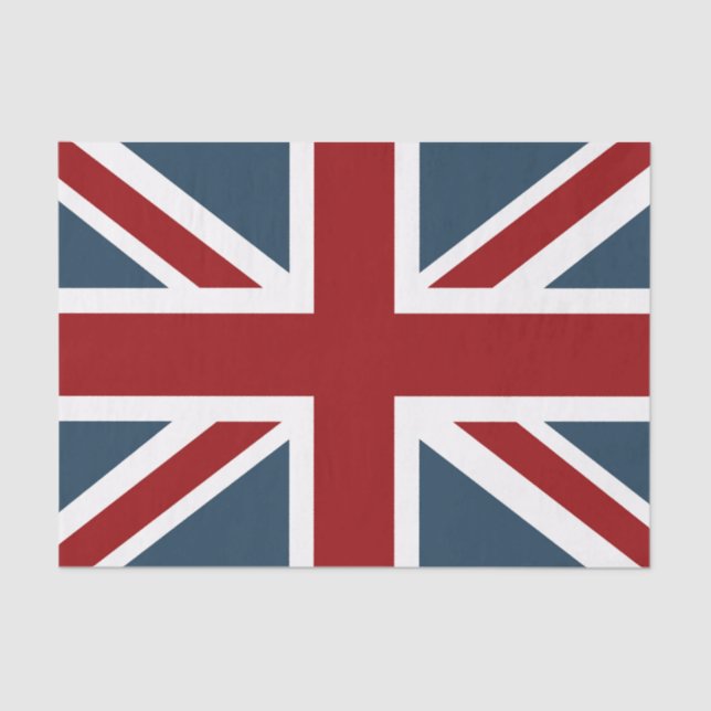 Papel De Seda Bandera clásica de Union Jack (Anverso)