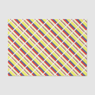 Papel De Seda Bandera colombiana y COLOMBIA