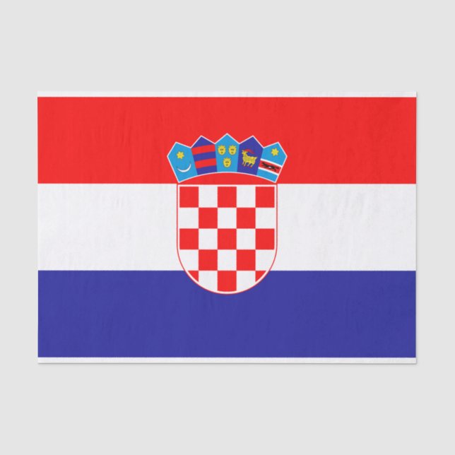 Papel De Seda Bandera croata (Anverso)