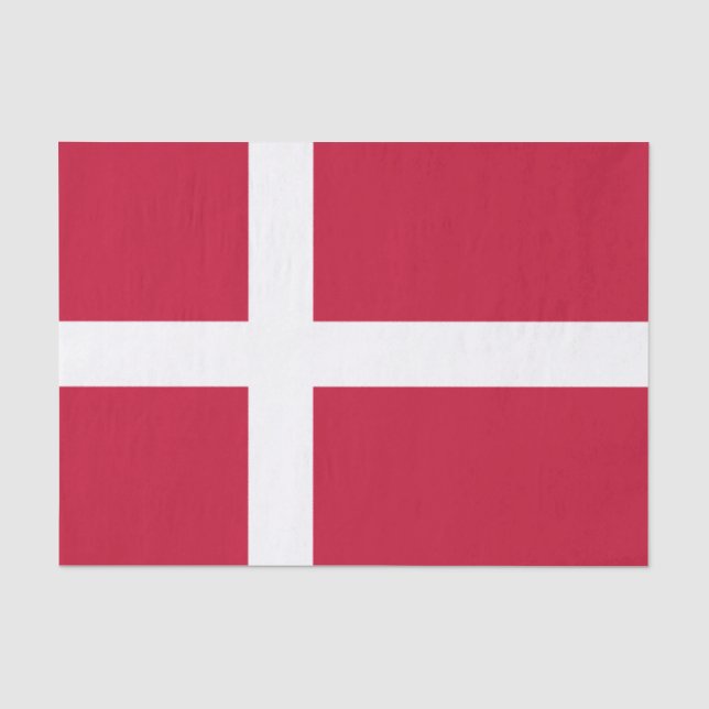 Papel De Seda Bandera danesa (Anverso)