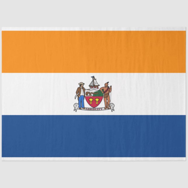 Papel De Seda Bandera de Albany (Nueva York) (Anverso)