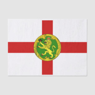 Papel De Seda Bandera de Alderney Patriótica