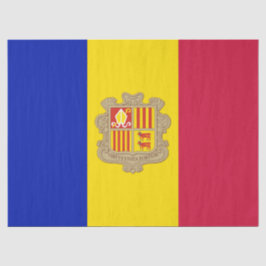 Papel De Seda Bandera de Andorra