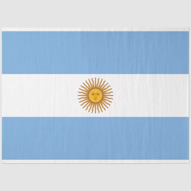 Papel De Seda Bandera de Argentina (Anverso)