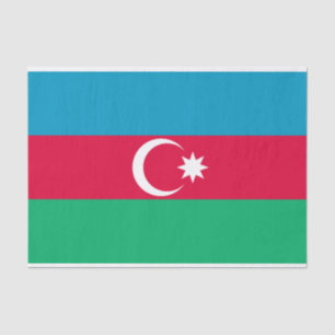 Papel De Seda Bandera de Azerbaiyán Patriótica