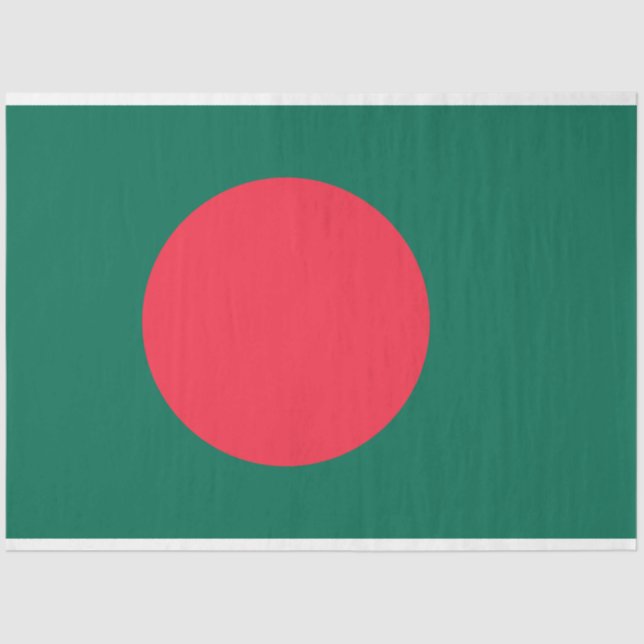 Papel De Seda Bandera de Bangladesh (Bangladesh) (Anverso)