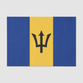 Papel De Seda Bandera de Barbados (Barbados) (Bajan)