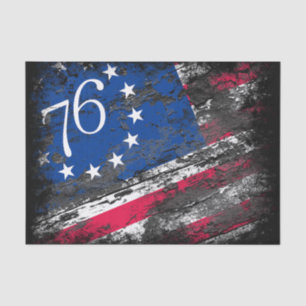 Papel De Seda Bandera de Betsy Ross 1776 Patriótica 4 de julio