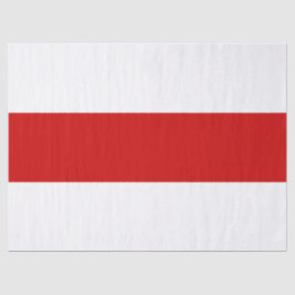 Papel De Seda Bandera de Bielorrusia (rojo y blanco)