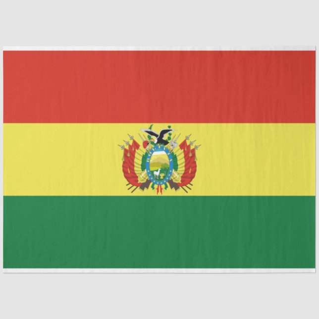 Papel De Seda Bandera de Bolivia (Anverso)