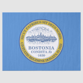 Papel De Seda Bandera de Boston (Massachusetts)