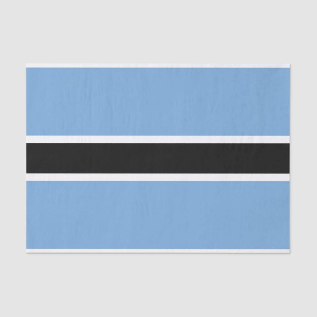 Papel De Seda Bandera de Botsuana Patriótica (Anverso)