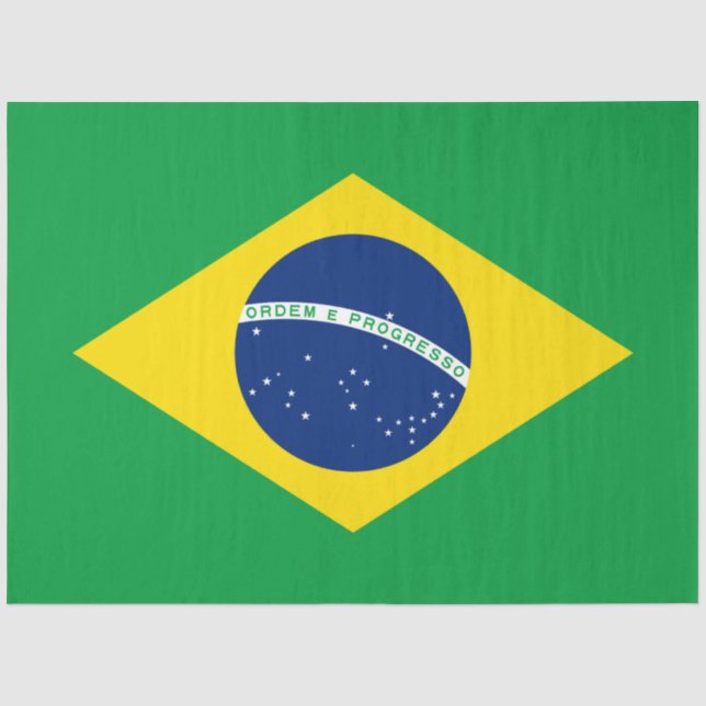 Papel De Seda Bandera de Brasil (Anverso)