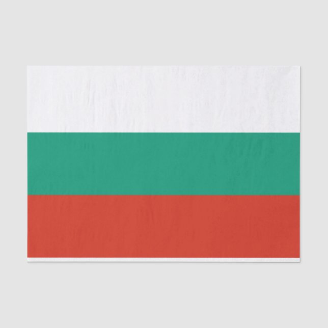 Papel De Seda Bandera de Bulgaria (Anverso)
