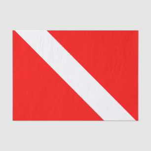 Papel De Seda Bandera de buzo Bandera de buceo Buzo abajo