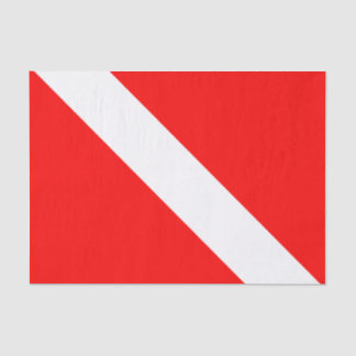 Papel De Seda Bandera de buzo Bandera de buceo Buzo abajo