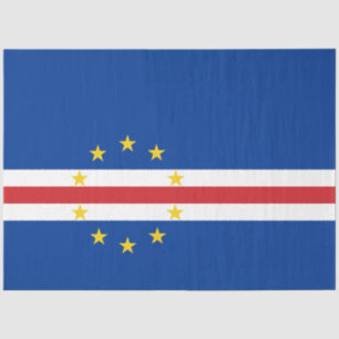 Papel De Seda Bandera de Cabo Verde (Cabo Verde)