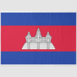 Papel De Seda Bandera de Camboya