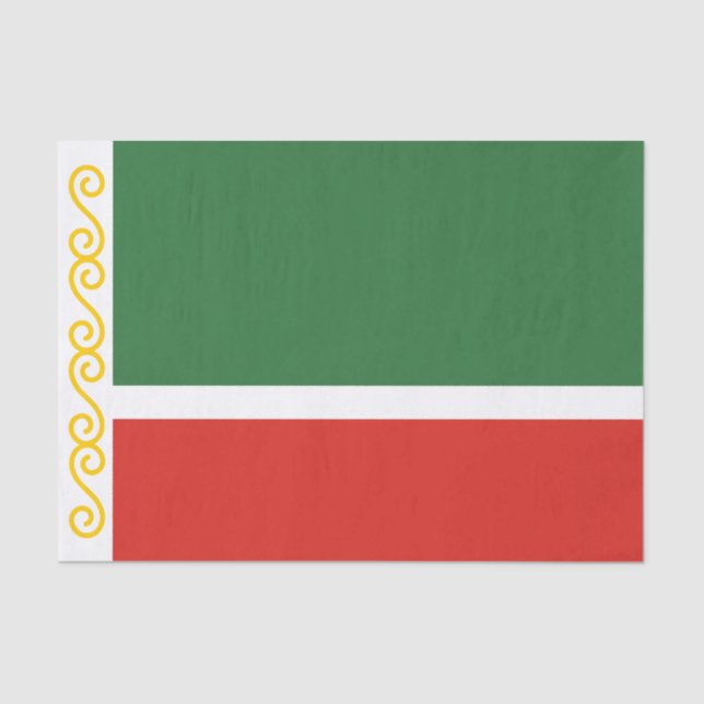 Papel De Seda Bandera de Chechnya (Anverso)